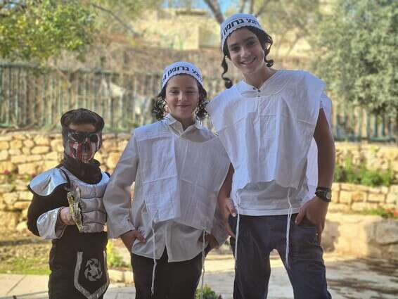 תחפושות בגוש עציון // צילום: דוברות המועצה גוש עציון